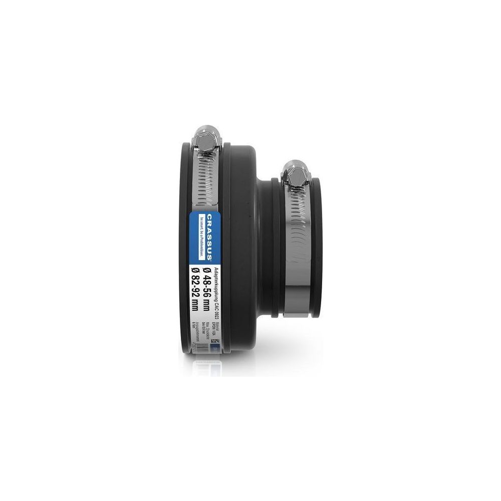 Crassus Adapterkupplung CAC 0923, 82-92mm auf 48-56mm, bis 0,6 bar, 80mm, EPDM/V2A... CRASSUS-CRA12031 4260182342725 (Abb. 3)