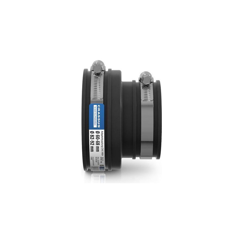 Crassus Adapterkupplung CAC 0924, 82-92mm auf 60-68mm, bis 0,6 bar, 80mm, EPDM/V2A... CRASSUS-CRA12032 4260182342732 (Abb. 3)