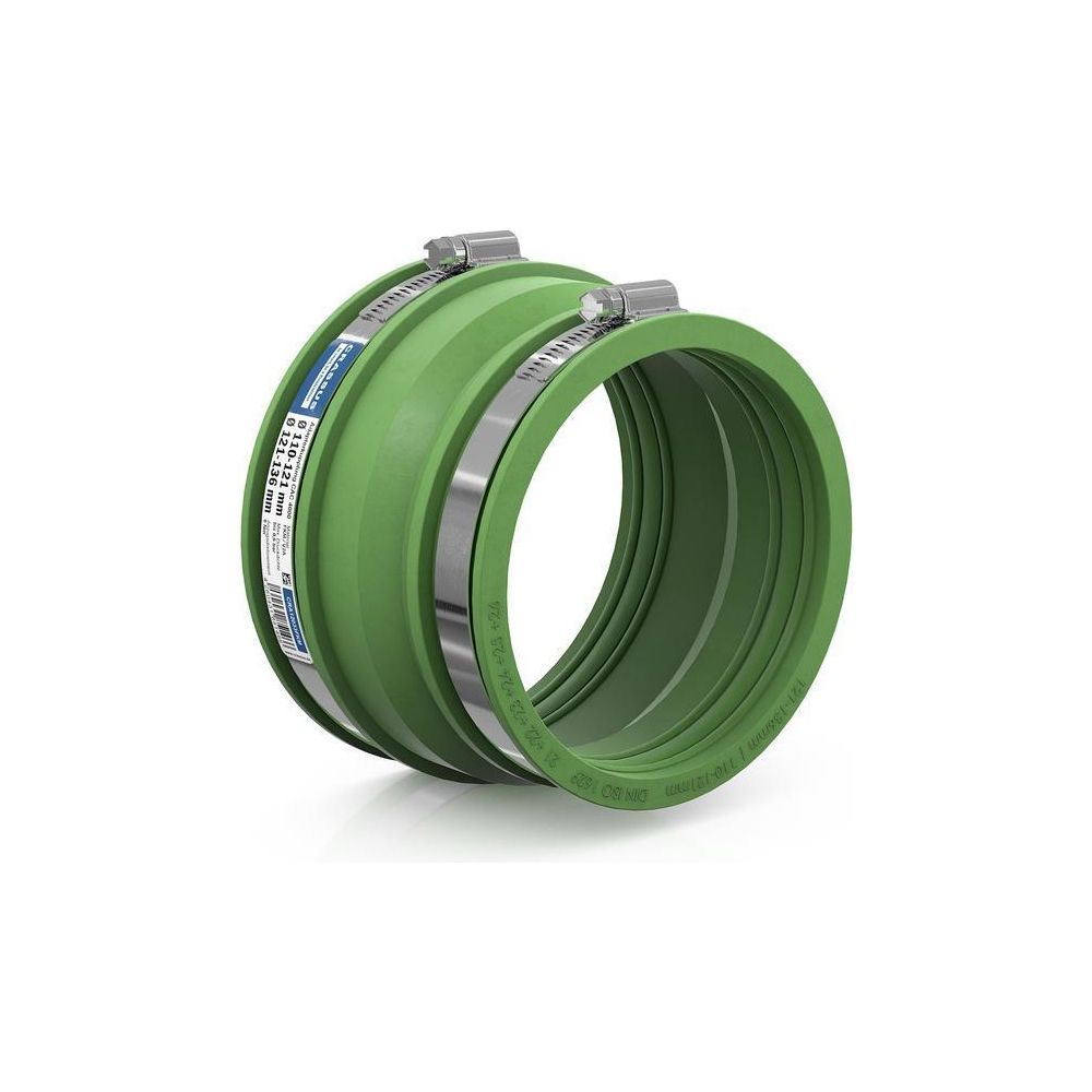 Crassus Adapterkupplung CAC 4000 121-136mm auf 110-121mm, bis 0,6 bar, 100mm, FKM/... CRASSUS-CRA12033FKM 4260431851466 (Abb. 2)