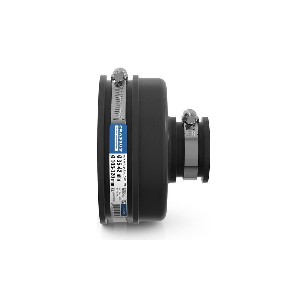 Crassus Adapterkupplung CAC 1201, 105-120mm auf 35-42mm, bis 0,6 bar, 100mm, EPDM/V2A... CRASSUS-CRA12039 4260182342800 (Abb. 3)