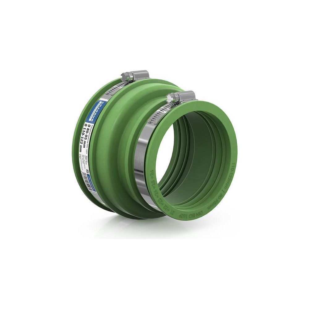 Crassus Adapterkupplung CAC 1221 110-122mm auf 80-95mm, bis 0,6 bar, 100mm, FKM/V2... CRASSUS-CRA12040FKM 4260431851435 (Abb. 2)