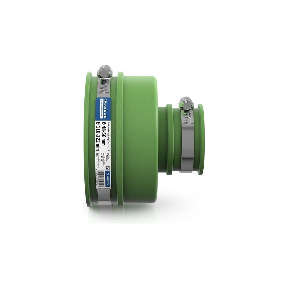 Crassus Adapterkupplung CAC 1225 110-122mm auf 48-56mm, bis 0,6 bar, 120mm, FKM/V2... CRASSUS-CRA12041FKM 4260431851428 (Abb. 3)