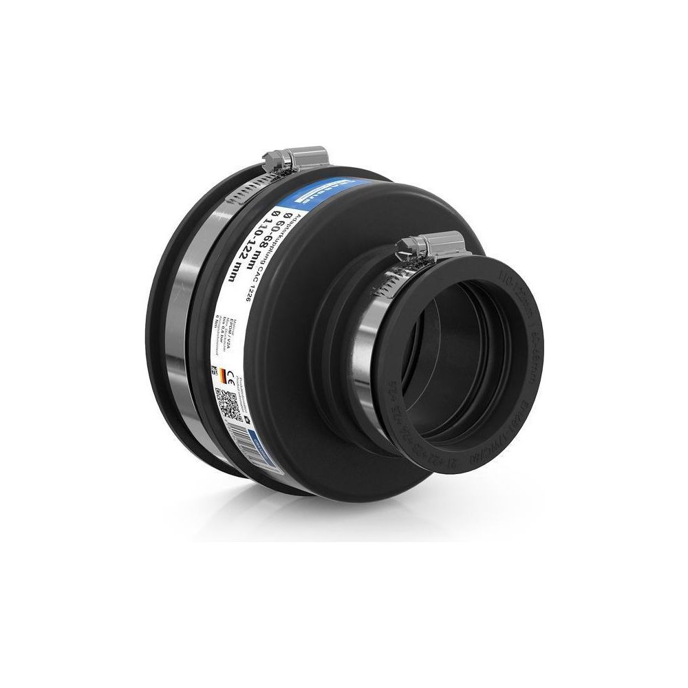 Crassus Adapterkupplung CAC 1226, 110-122mm auf 60-68mm, bis 0,6 bar, 120mm, EPDM/V2A... CRASSUS-CRA12042 4260182342831 (Abb. 2)