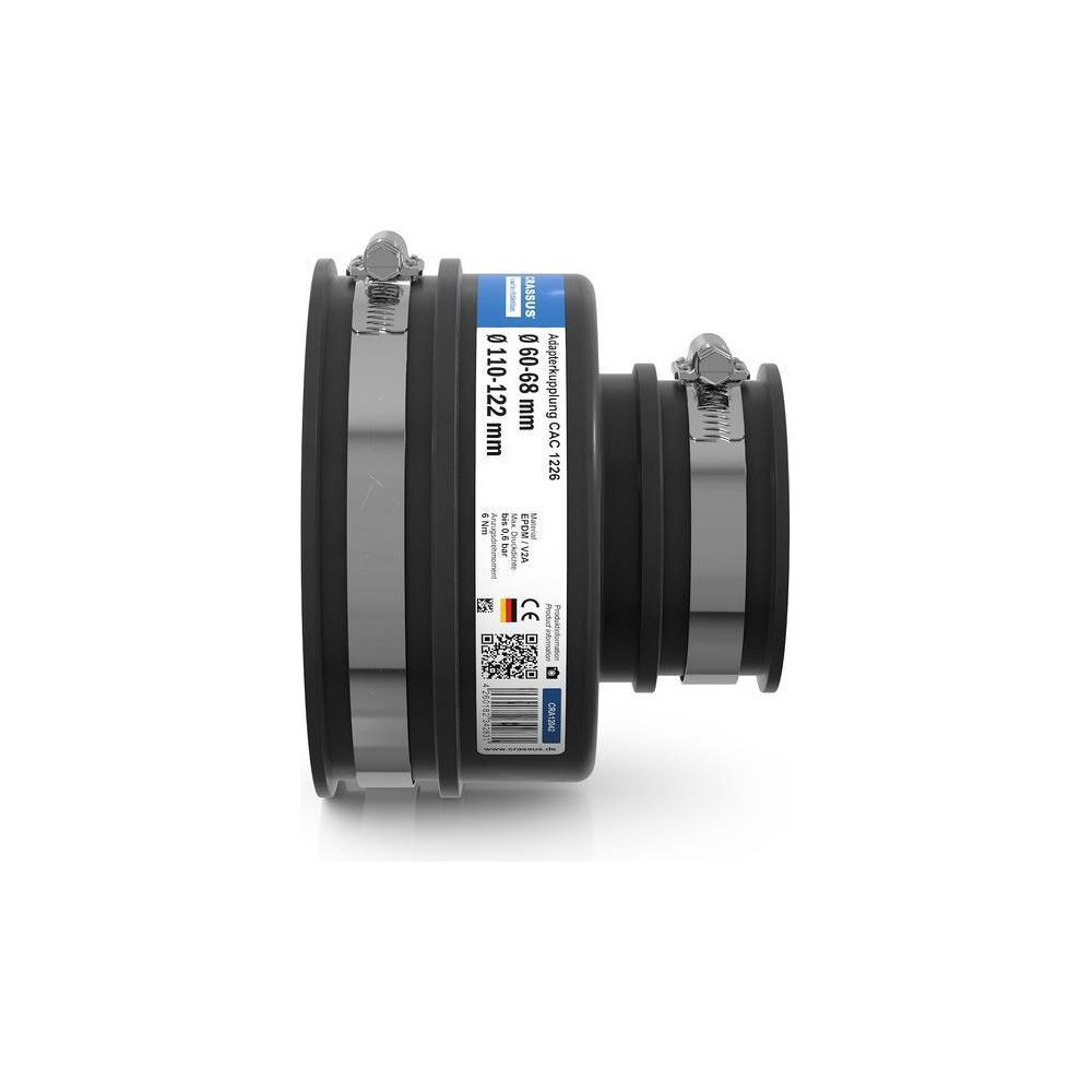 Crassus Adapterkupplung CAC 1226, 110-122mm auf 60-68mm, bis 0,6 bar, 120mm, EPDM/V2A... CRASSUS-CRA12042 4260182342831 (Abb. 3)