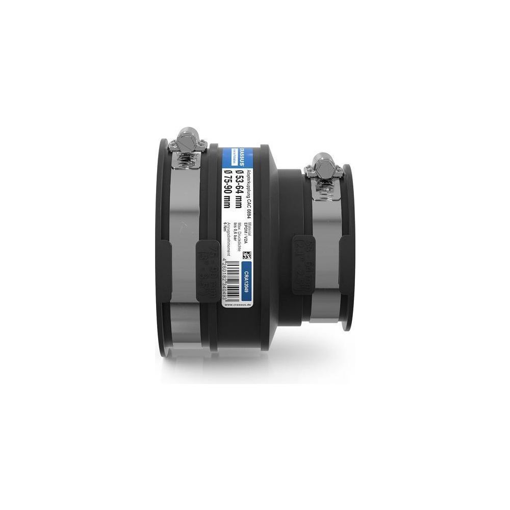 Crassus Adapterkupplung CAC 0894, 75-90mm auf 53-64mm, bis 0,6 bar, EPDM/V2A... CRASSUS-CRA12049 4260182340493 (Abb. 3)
