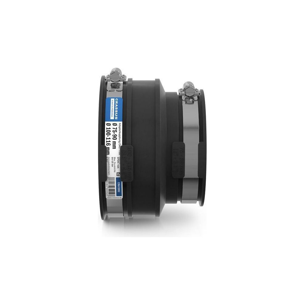 Crassus Adapterkupplung CAC 1155, 100-116mm auf 75-90mm, bis 0,6 bar, EPDM/V2A... CRASSUS-CRA12052 4260182340523 (Abb. 3)