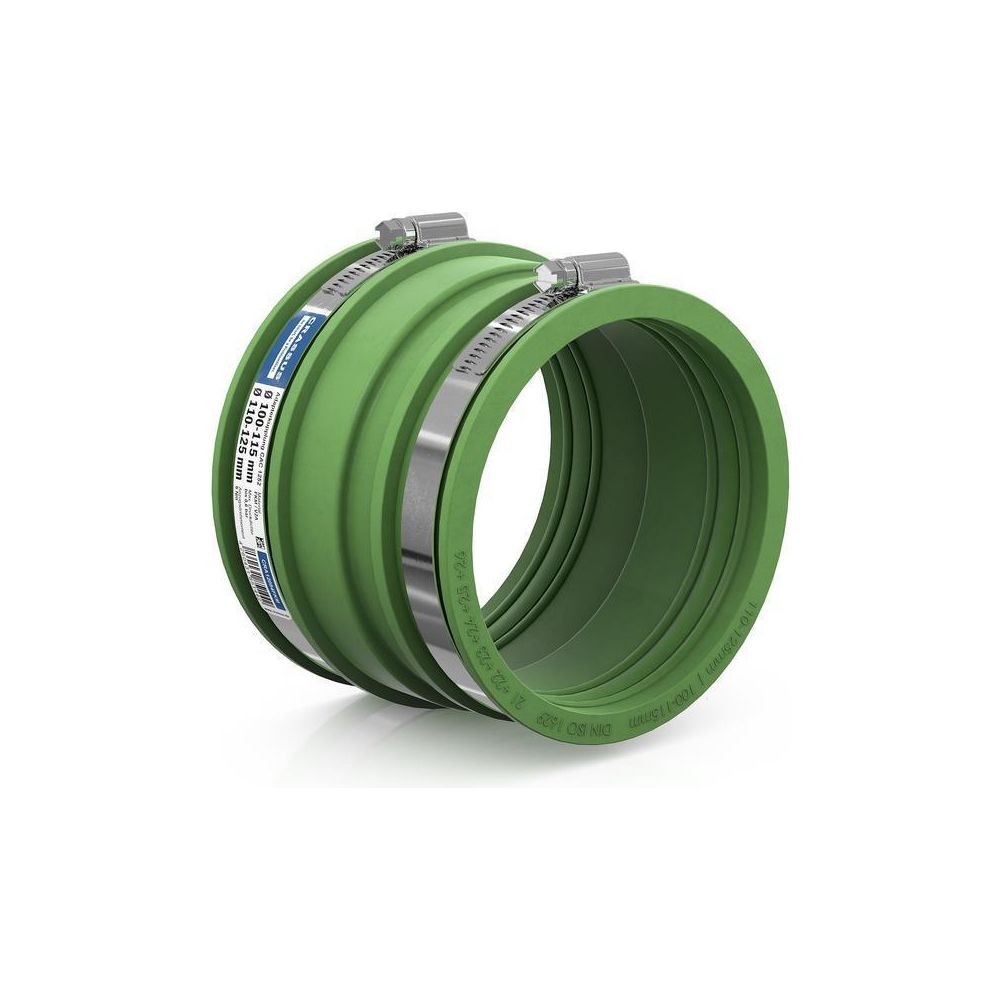 Crassus Adapterkupplung CAC 1252 110-125mm auf 100-115mm, bis 0,6 bar, 105mm, FKM/... CRASSUS-CRA12054FKM 4260431851442 (Abb. 2)