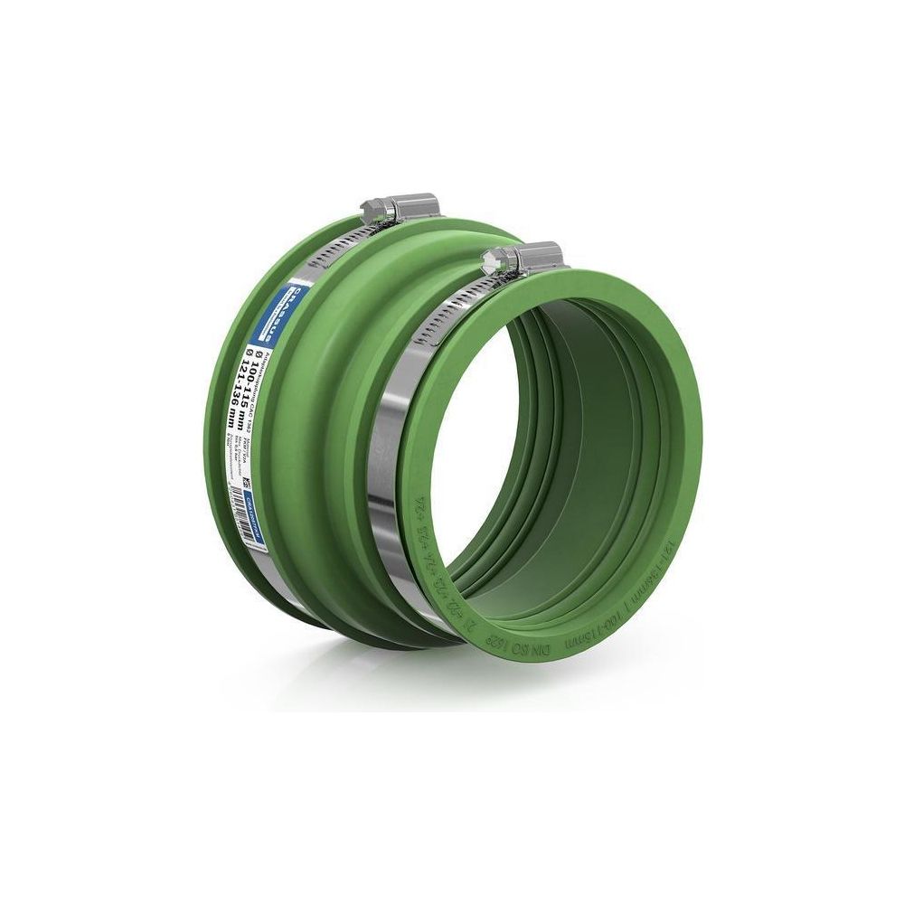 Crassus Adapterkupplung CAC 1362 121-136mm auf 100-115mm, bis 0,6 bar, 105mm, FKM/... CRASSUS-CRA12057FKM 4260431851459 (Abb. 2)