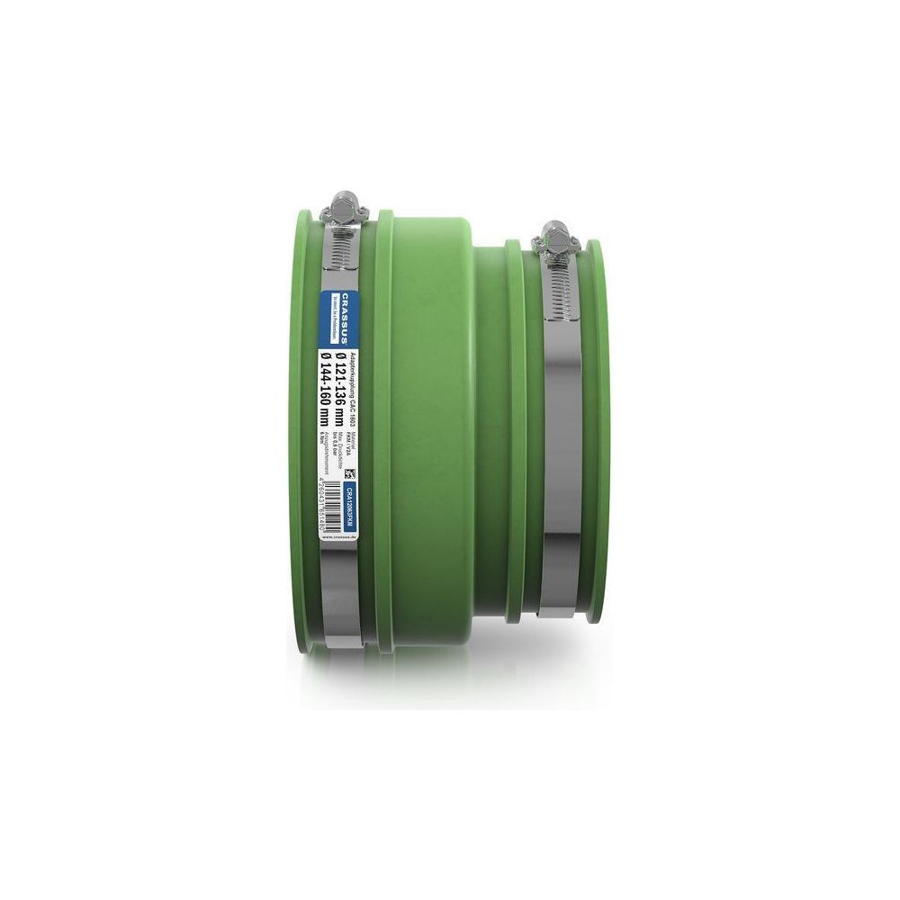 Crassus Adapterkupplung CAC 1603 144-160mm auf 121-136mm, bis 0,6 bar, 120mm, FKM/... CRASSUS-CRA12063FKM 4260431851480 (Abb. 3)