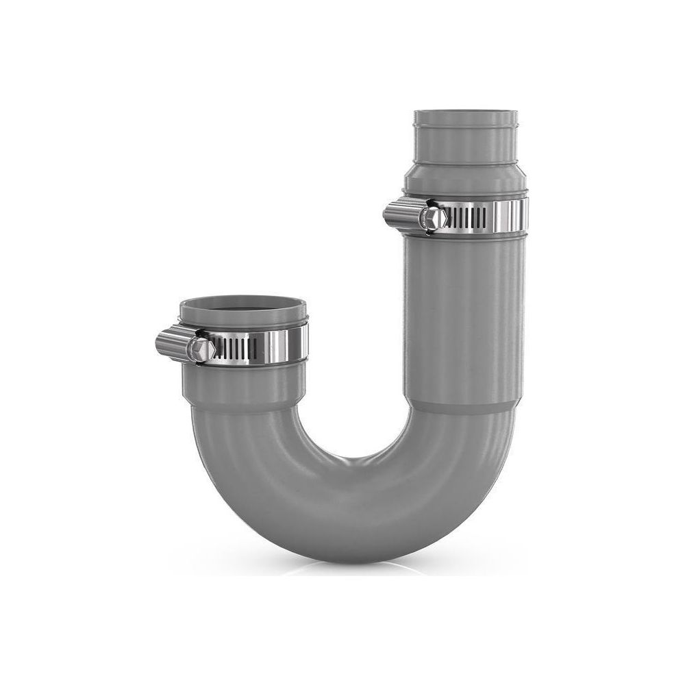 Crassus Flexibler Siphon, DN 32/38mm, Kunststoff, Grau, CRA12081... CRASSUS-CRA12081 4260182342664 (Abb. 4)