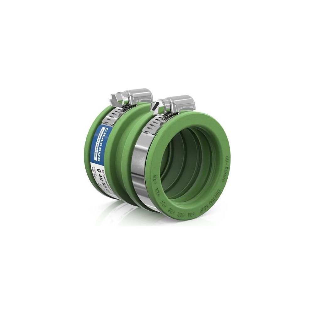 Crassus Schlauchadapter Typ 1 CDC 050 FKM, 40-50mm, 0,6 bar, Gummi, V2A... CRASSUS-CRA14023FKM 4260431851367 (Abb. 2)
