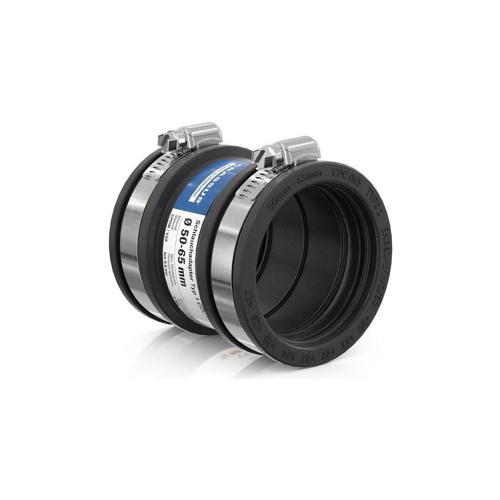 Crassus Schlauchadapter Typ 1 CDC 065, 50-65mm, 0,6 bar, EPDM/V2A, 90mm... CRASSUS-CRA14024 4260182340240 (Abb. 2)