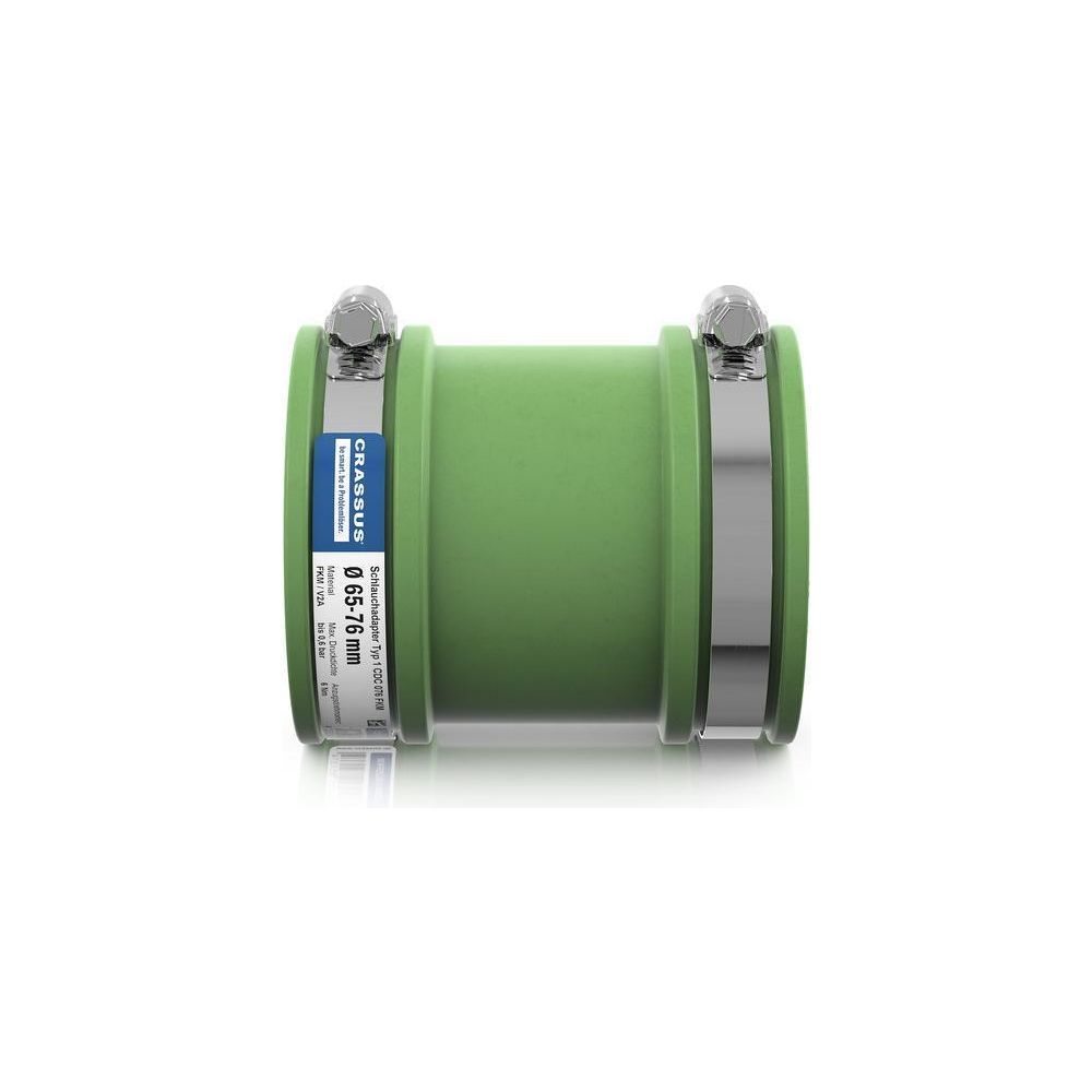 Crassus Schlauchadapter Typ 1 CDC 076, 65-76mm, 0,6 bar, FKM/V2A, CRA14025FKM... CRASSUS-CRA14025FKM 4260431851374 (Abb. 3)
