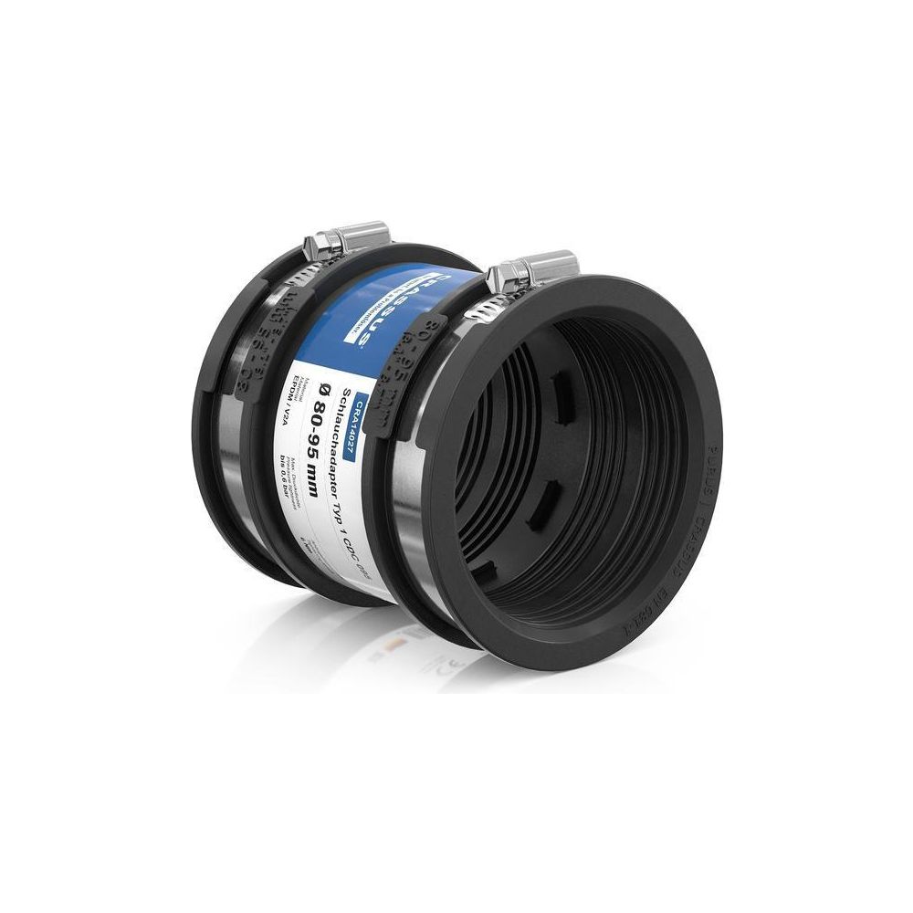 Crassus Schlauchadapter Typ 1 CDC 095, 80-95mm, 0,6 bar, EPDM/V2A, CRA14027... CRASSUS-CRA14027 4260182340271 (Abb. 2)