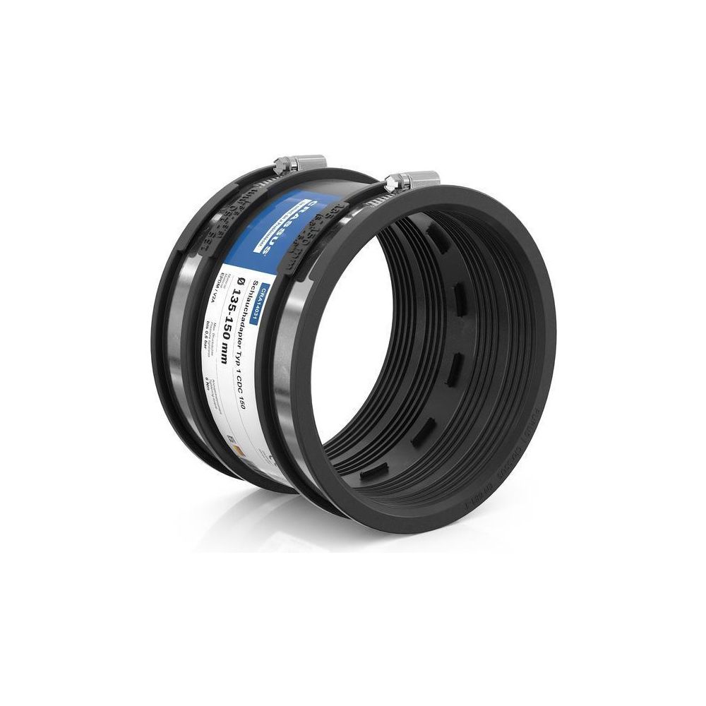 Crassus Schlauchadapter Typ 1 CDC 150, 135-150mm, 0,6 bar, EPDM/V2A, 120mm... CRASSUS-CRA14031 4260182340318 (Abb. 2)