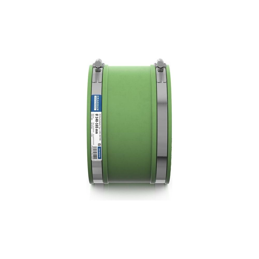 Crassus Schlauchadapter Typ 1 CDC 165 FKM, 140-165mm 0,6 bar, Gummi/V2A... CRASSUS-CRA14032FKM 4260431851404 (Abb. 3)