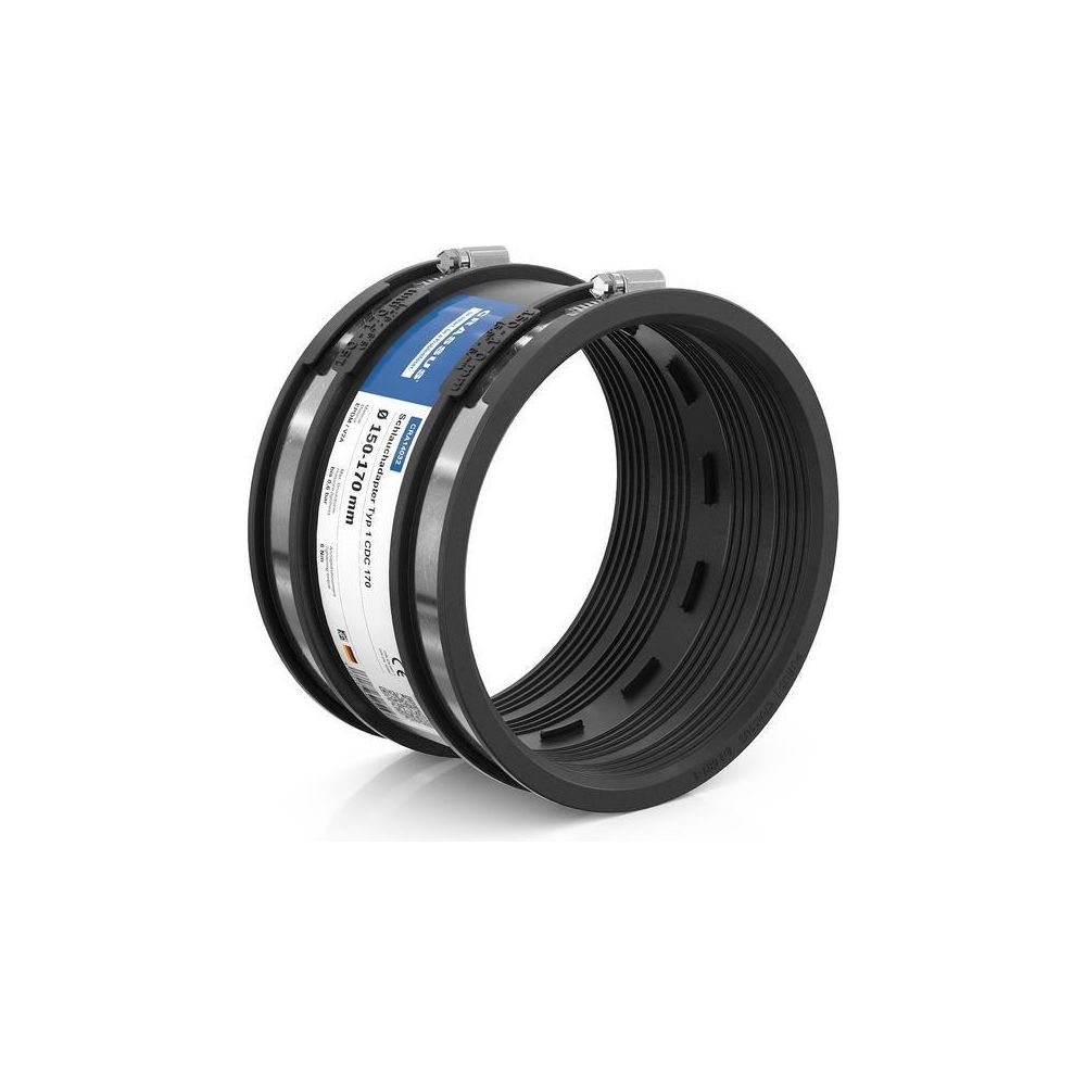 Crassus Schlauchadapter Typ 1 CDC 170, 150-170mm, 0,6 bar, EPDM/V2A, 120mm... CRASSUS-CRA14032 4260182340325 (Abb. 2)