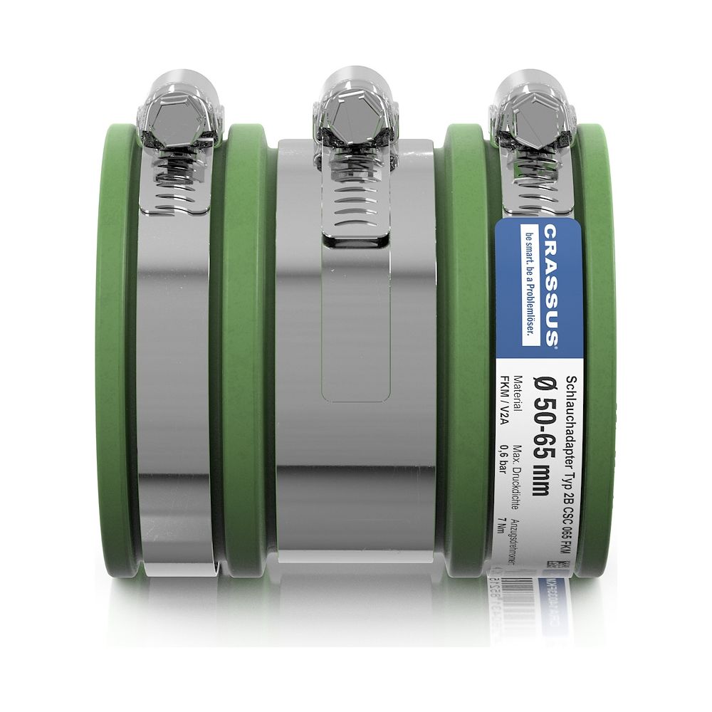 Crassus Schlauchadapter Typ 2B CSC 065 FKM, 50-65mm, 2,5 bar, Gummi, CRA14033FKM... CRASSUS-CRA14033FKM 4260431852159 (Abb. 3)