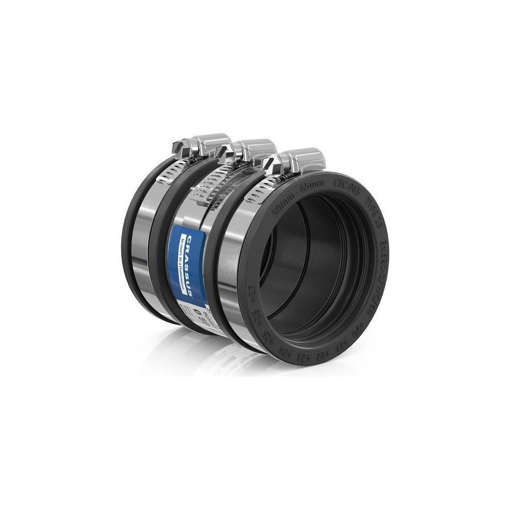Crassus Schlauchadapter 2B CSC 065, 50-65mm, 2,5 bar, EPDM/V2A, Gummi, CRA14033... CRASSUS-CRA14033 4260182340332 (Abb. 2)