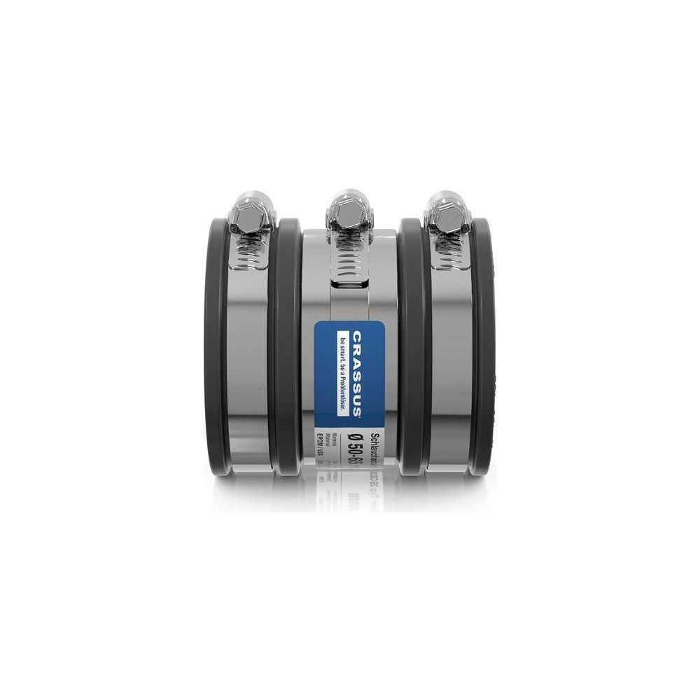 Crassus Schlauchadapter 2B CSC 065, 50-65mm, 2,5 bar, EPDM/V2A, Gummi, CRA14033... CRASSUS-CRA14033 4260182340332 (Abb. 3)