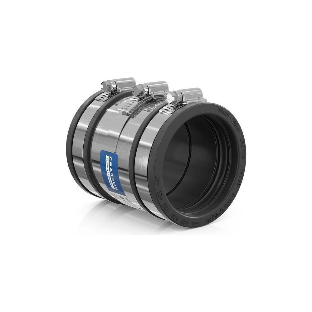 Crassus Schlauchadapter 2B CSC 076, 65-76mm, 2,5 bar, EPDM/V2A, 110mm, Gummi... CRASSUS-CRA14034 4260182340349 (Abb. 2)