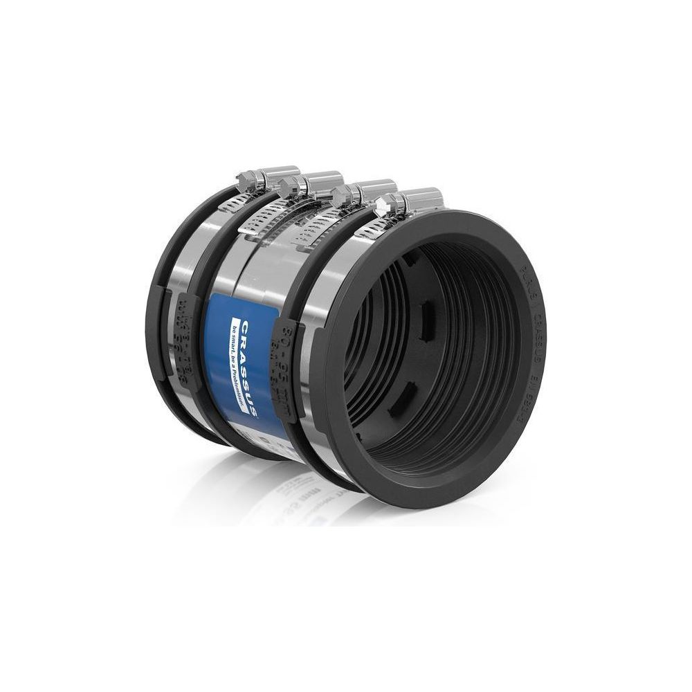 Crassus Schlauchadapter Typ 2B CSC 095, 80-95mm, 2,5 bar, 120mm, EPDM/V2A... CRASSUS-CRA14036 4260182340363 (Abb. 2)