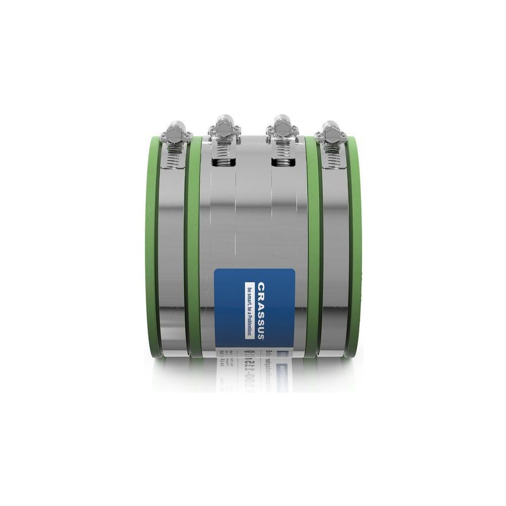Crassus Schlauchadapter 2B CSC 115 100-115mm, 2,5 bar, FKM/V2A, CRA14037FKM... CRASSUS-CRA14037FKM 4260431851619 (Abb. 3)