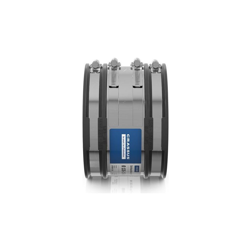 Crassus Schlauchadapter Typ 2B CSC 150, 135-150mm, 2,5 bar, EPDM/V2A, CRA14040... CRASSUS-CRA14040 4260182340400 (Abb. 3)