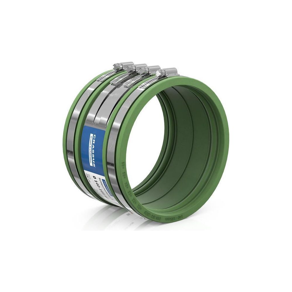 Crassus Schlauchadapter Typ 2B CSC 165 140-165mm, 2,5 bar, FKM/V2A, Gummi... CRASSUS-CRA14041FKM 4260431851633 (Abb. 2)