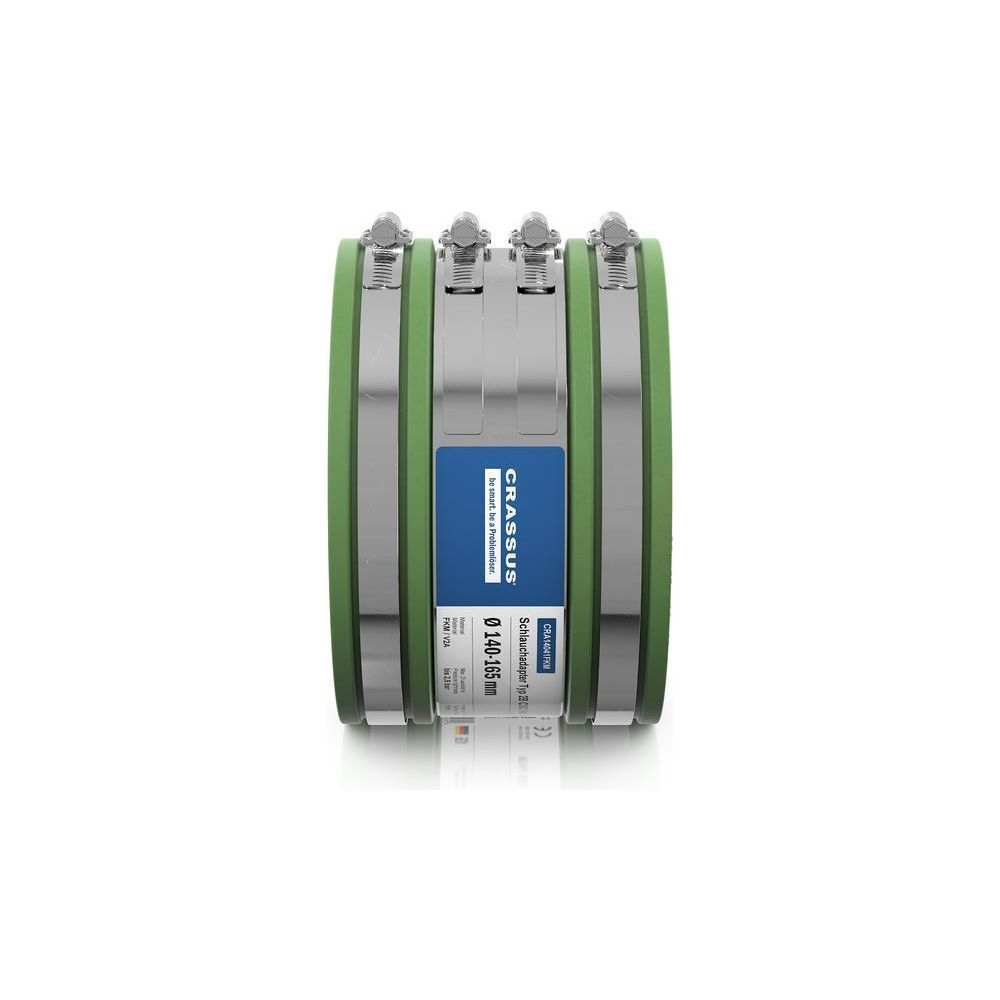 Crassus Schlauchadapter Typ 2B CSC 165 140-165mm, 2,5 bar, FKM/V2A, Gummi... CRASSUS-CRA14041FKM 4260431851633 (Abb. 3)
