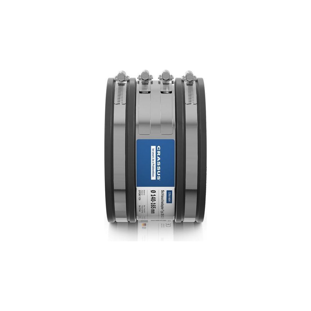 Crassus Schlauchadapter Typ 2B CSC 165, 140-165mm, 2,5 bar, EPDM/V2A, CRA14041... CRASSUS-CRA14041 4260182340417 (Abb. 3)