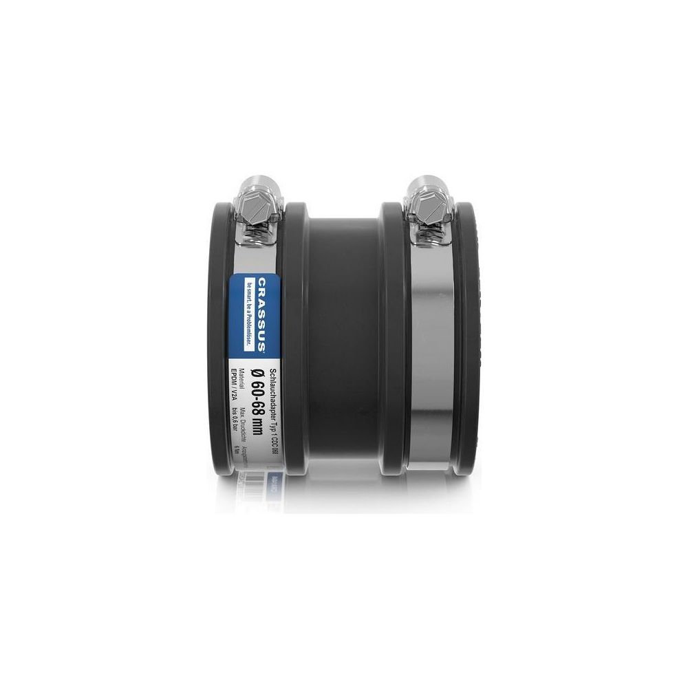 Crassus Schlauchadapter Typ 1 CDC 068, 60-68mm, 0,6 bar, EPDM/V2A, CRA14046... CRASSUS-CRA14046 4260182342633 (Abb. 3)