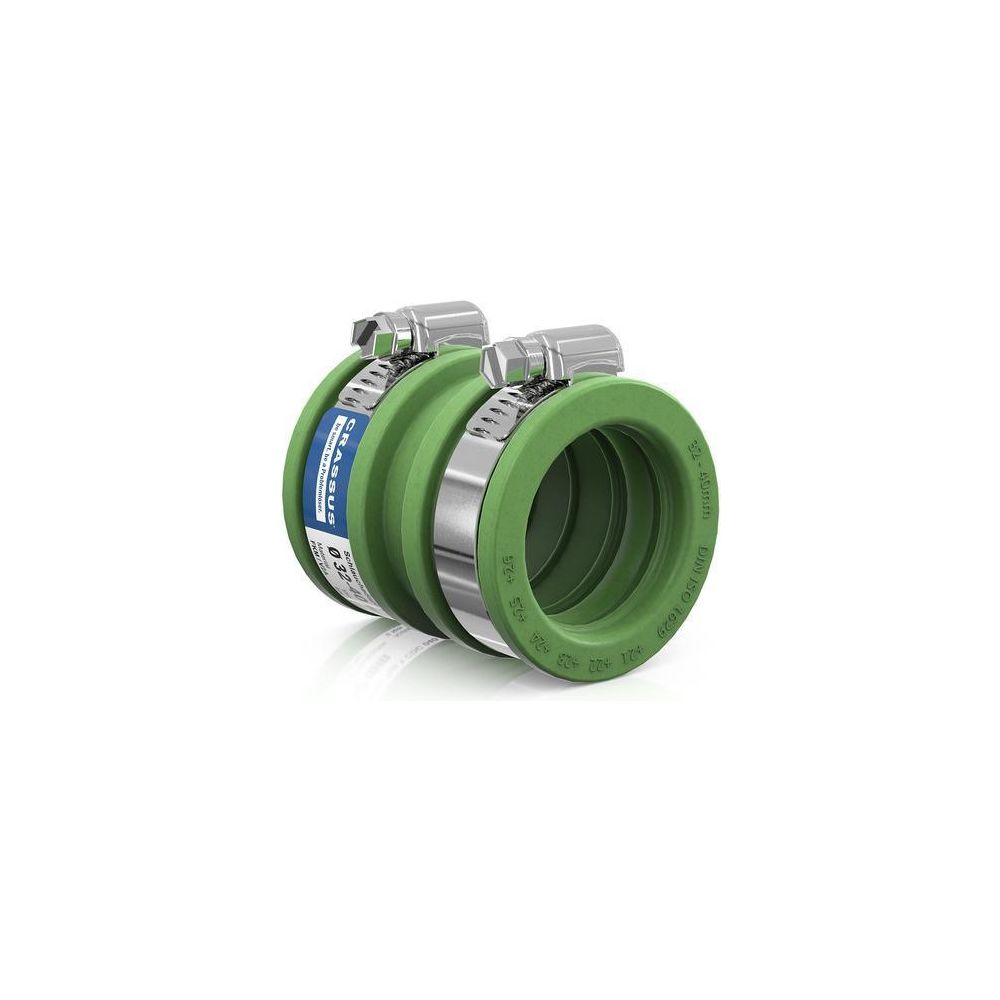 Crassus Schlauchadapter Typ 1 CDC 040, 32-40mm, 0,6 bar, 68mm, FKM/V2A... CRASSUS-CRA14047FKM 4260431851350 (Abb. 2)