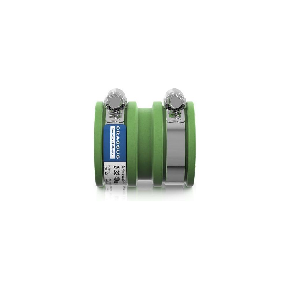 Crassus Schlauchadapter Typ 1 CDC 040, 32-40mm, 0,6 bar, 68mm, FKM/V2A... CRASSUS-CRA14047FKM 4260431851350 (Abb. 3)