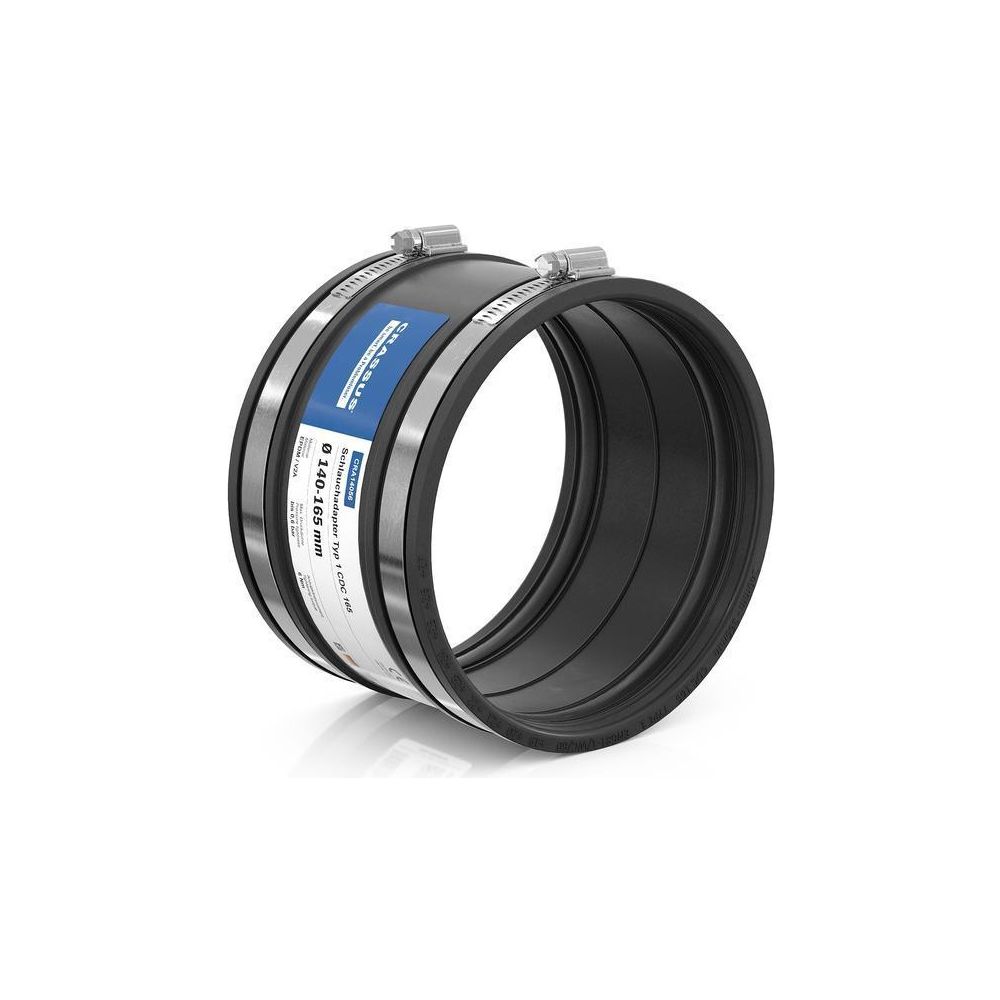 Crassus Schlauchadapter Typ 1 CDC 165, 140-165mm, 0,6 bar, EPDM/V2A, CRA14056... CRASSUS-CRA14056 4260431851947 (Abb. 2)