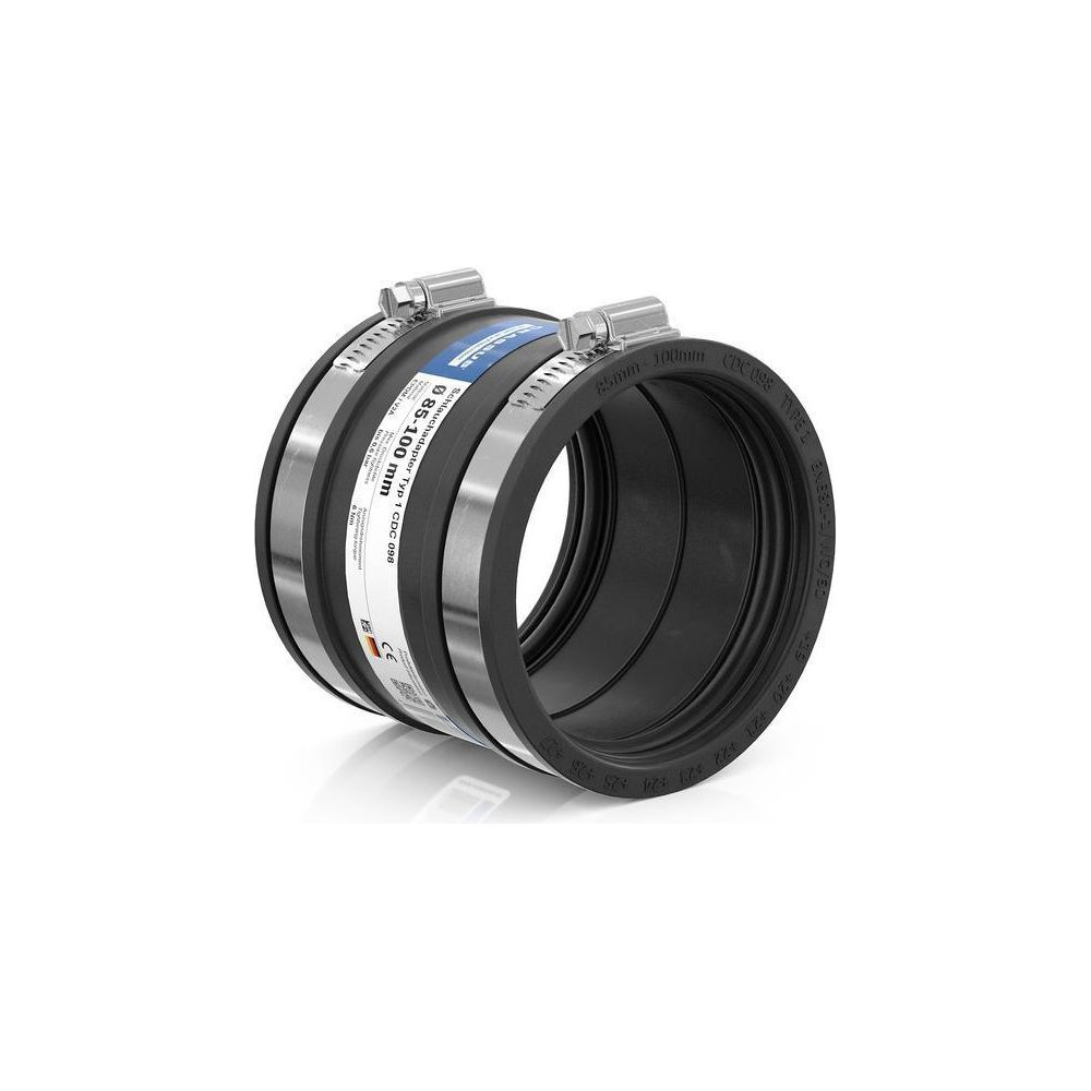 Crassus Schlauchadapter Typ 1 CDC 098, 85-100mm, 0,6 bar, EPDM/V2A, CRA14057... CRASSUS-CRA14057 4260431852050 (Abb. 2)