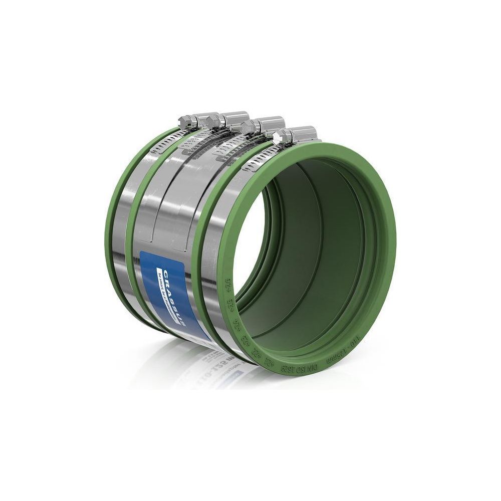 Crassus Schlauchadapter Typ 2B CSC 125 FKM, 110-125mm, 2,5 bar, Gummi/V2A... CRASSUS-CRA14109FKM 4260431851831 (Abb. 2)