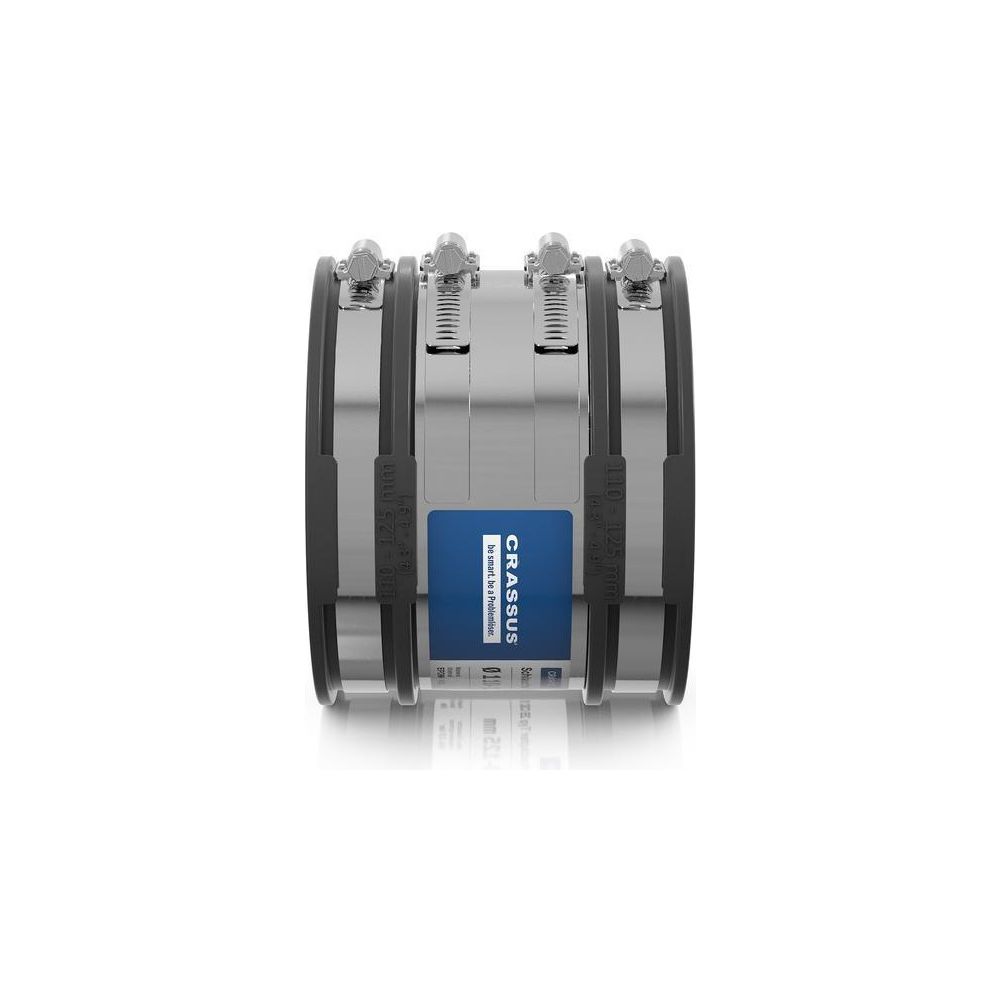 Crassus Schlauchadapter Typ 2B CSC 125, 110-125mm, 2,5 bar, EPDM/V2A, CRA14109... CRASSUS-CRA14109 4260182341032 (Abb. 3)