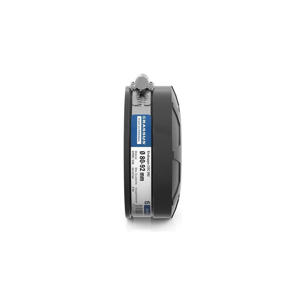 Crassus Endkappe CEC 092, 80-92mm, bis 0,6 bar, 44mm, EPDM/V2A, Schwarz... CRASSUS-CRA15076 4260182340769 (Abb. 3)