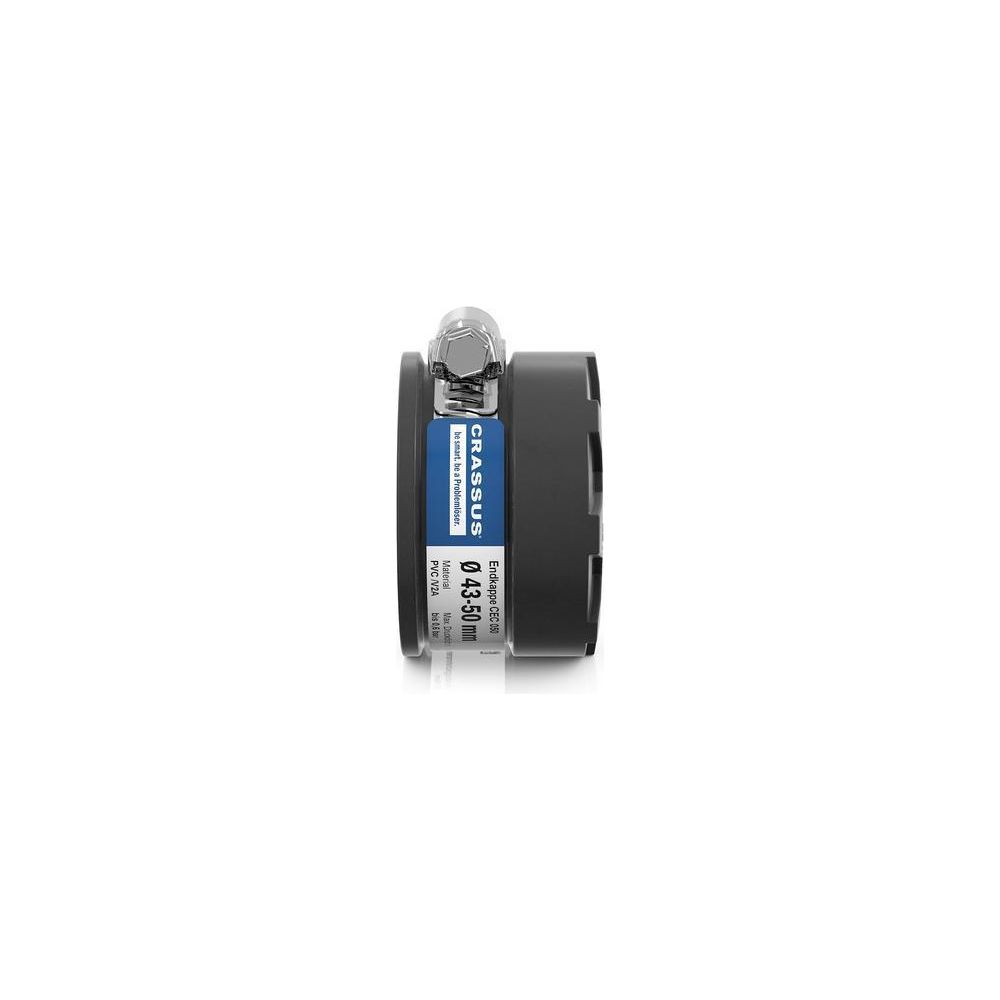 Crassus Endkappe CEC 050, 43-50mm, bis 0,6 bar, 30mm, EPDM, PVC/V2A, Schwarz... CRASSUS-CRA15083 4260182340745 (Abb. 3)
