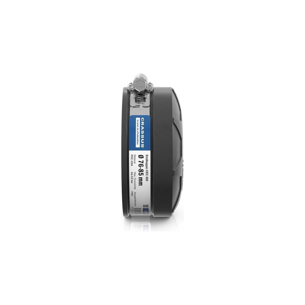 Crassus Endkappe CEC 085, 76-85mm, bis 0,6 bar, 44mm, EPDM/V2A, Schwarz... CRASSUS-CRA15759 4260182343326 (Abb. 3)
