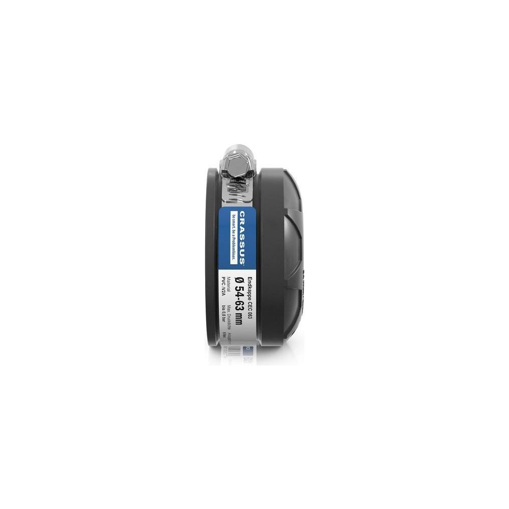 Crassus Endkappe CEC 063, 54-63mm, bis 0,6 bar, 32mm, EPDM/V2A, PVC, Schwarz... CRASSUS-CRA15760 4260182346037 (Abb. 3)