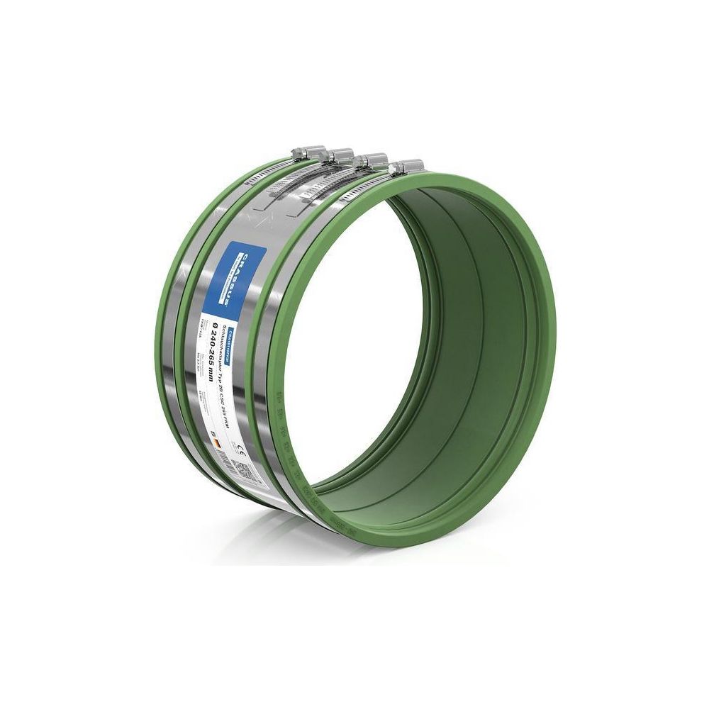 Crassus Schlauchadapter Typ 2B CSC 265 240-265mm, 2,5 bar, FKM/V2A, 150mm... CRASSUS-CRA16110FKM 4260431851657 (Abb. 2)
