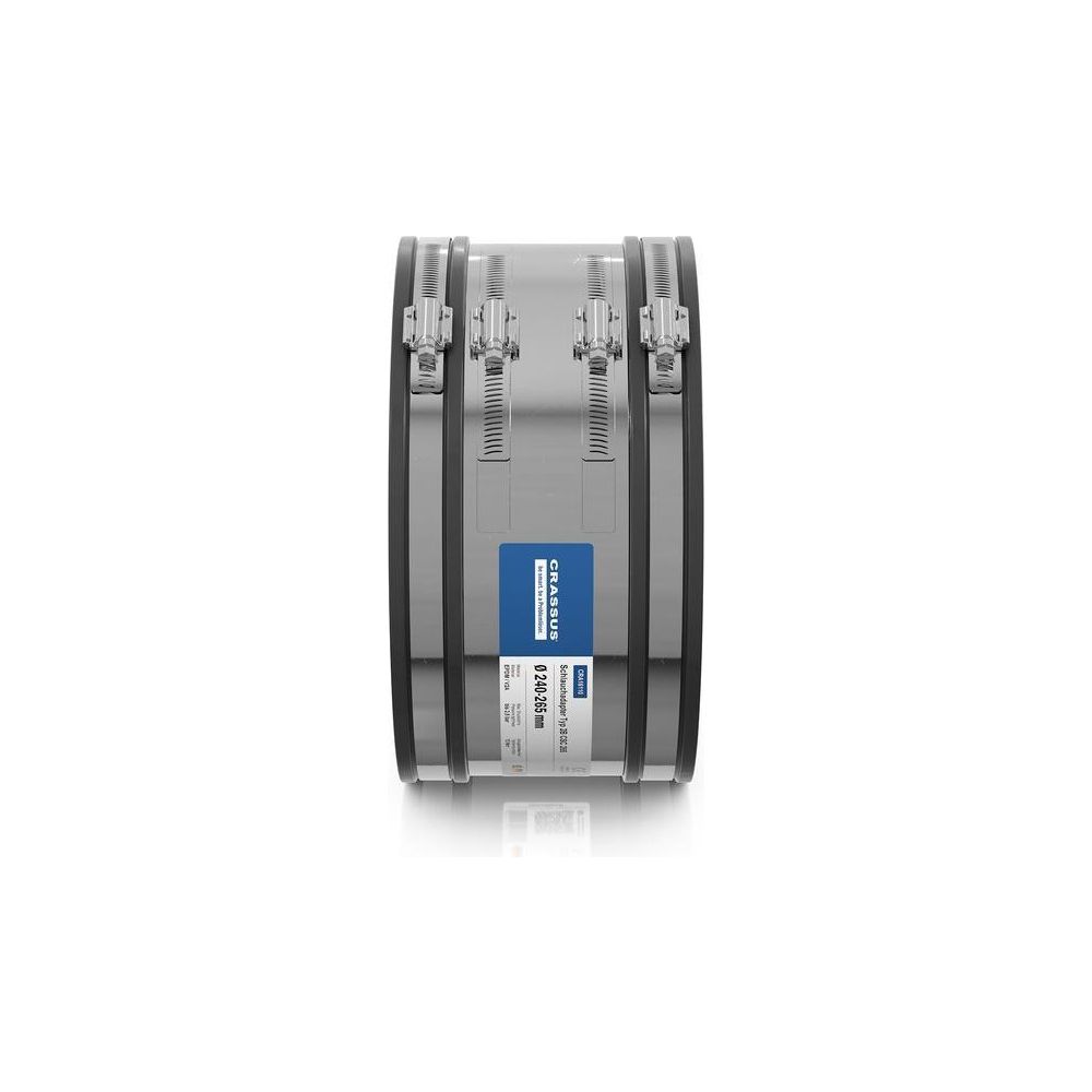 Crassus Schlauchadapter Typ 2B CSC 265, 240-265mm, 2,5 bar, EPDM/V2A, CRA16110... CRASSUS-CRA16110 4260182341049 (Abb. 3)