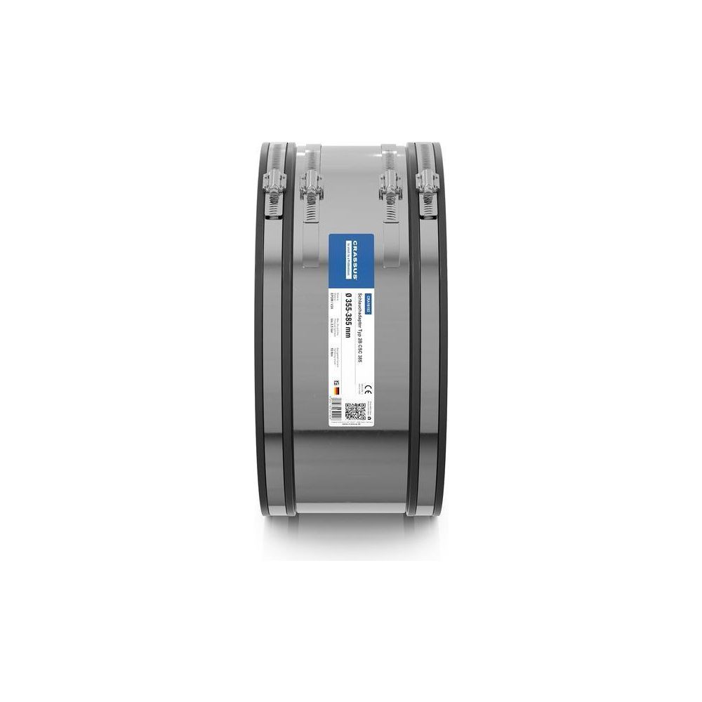 Crassus Schlauchadapter Typ 2B CSC 385, 355-385mm, 2,5 bar, EPDM/V2A, CRA16192... CRASSUS-CRA16192 4260182341926 (Abb. 3)