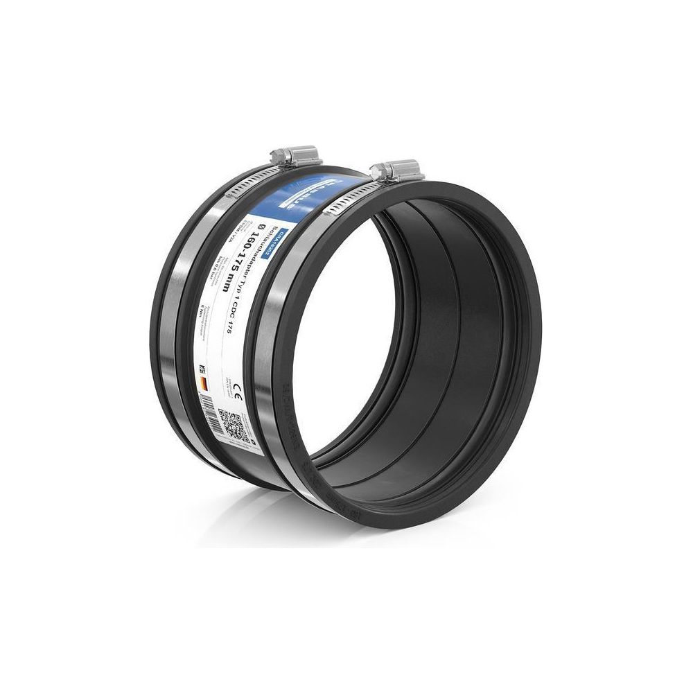 Crassus Schlauchadapter Typ 1 CDC 175, 160-175mm, 0,6 bar, 120mm, EPDM/V2A... CRASSUS-CRA16202 4260182342022 (Abb. 2)