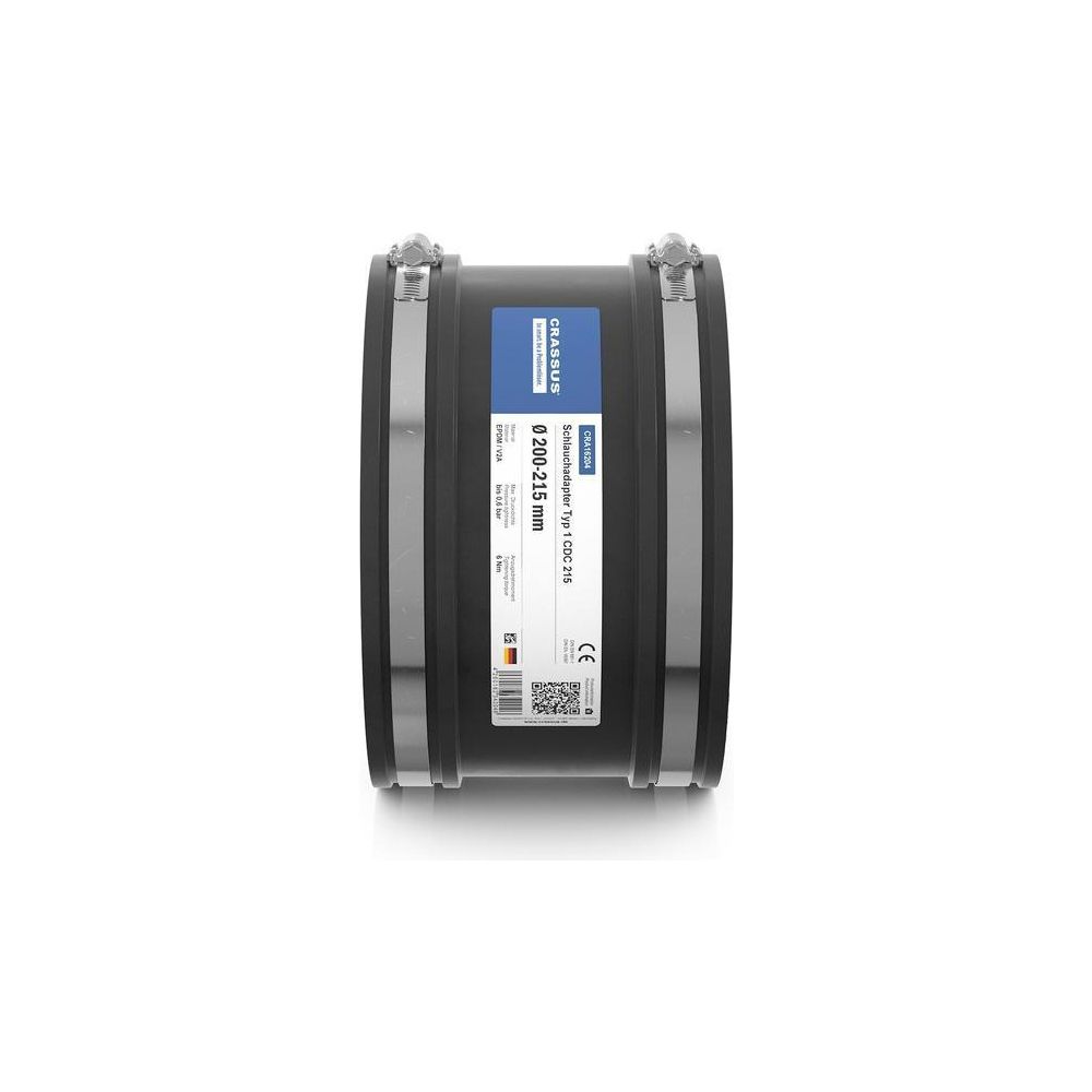 Crassus Schlauchadapter Typ 1 CDC 215, 200-215mm, 0,6 bar, EPDM/V2A, 150mm... CRASSUS-CRA16204 4260182342046 (Abb. 3)