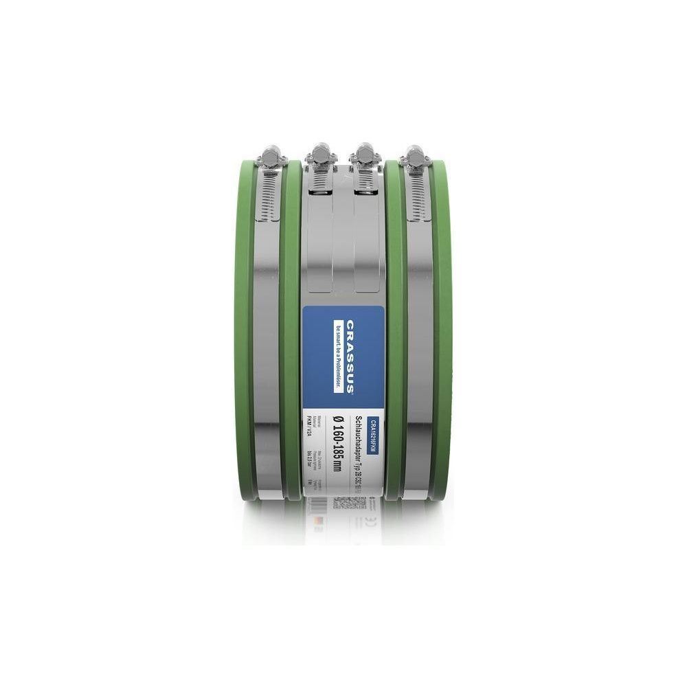 Crassus Schlauchadapter Typ 2B CSC 185 160-185mm, 2,5 bar, FKM/V2A... CRASSUS-CRA16216FKM 4260431851848 (Abb. 3)
