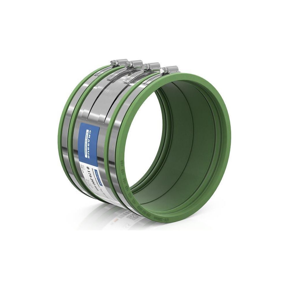 Crassus Schlauchadapter Typ 2B CSC 200 175-200mm, 2,5 bar, FKM/V2A... CRASSUS-CRA16217FKM 4260431851640 (Abb. 2)
