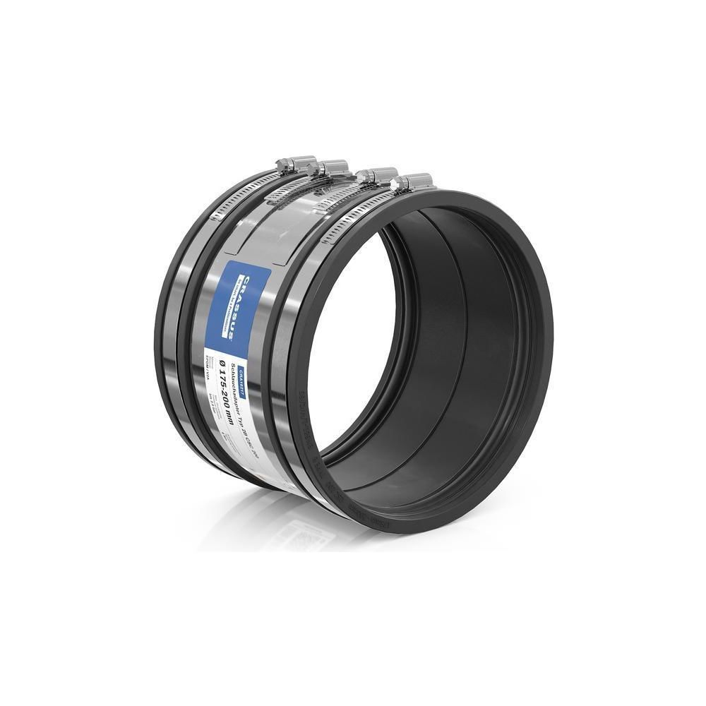 Crassus Schlauchadapter Typ 2B CSC 200, 175-200mm, 2,5 bar, EPDM/V2A, CRA16217... CRASSUS-CRA16217 4260182342176 (Abb. 2)